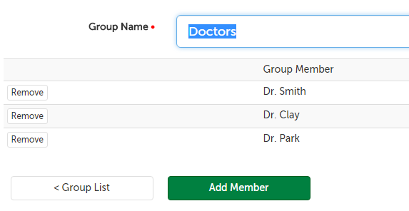 Group Name field